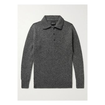하울린 고스트 프레셔 브러시드 울 폴로 셔츠 그레이 27086482324270191
