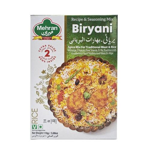 메란 Mehran 정통 인도식 비리야니 시즈닝 믹스 향신료 간편 소스 110g, 1개(1)