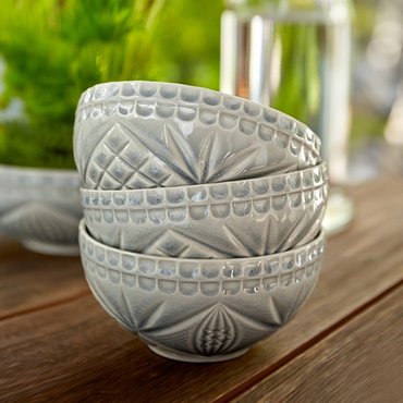 코스타노바 크리스탈 그레이 13cm 과일볼