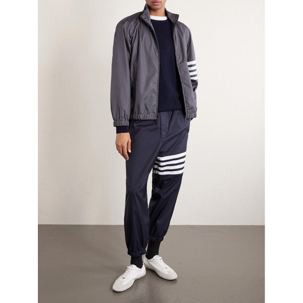 스트라이프 립스톱 테이퍼드 스웨트팬츠 46376663162941999