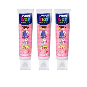 키즈 2단계 치약 딸기 75g X3개