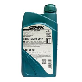 [오일나라] 아디놀 슈퍼라이트 100% 합성유 5W40 디젤/가솔린 SUPER LIGHT 0540 1L