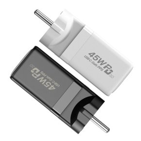 스마트폰 고속충전기 PD급속충전 접지고속 GANPD45W-AC(블랙)