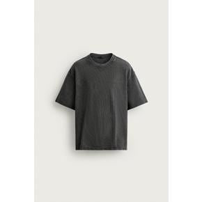 ZARA 자라 워싱 와 와플 질감 티셔츠 3443 430 807