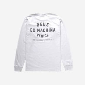 데우스 엑스 마키나 베니스 어드레스 롱슬리브 티셔츠 화이트 Deus Ex Machina Venice Address L