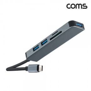 [TB575] Coms USB 3.1 (Type C) 멀티 허브 5in1 USB 3.0 x 3포트 3port 외장형 카드리더기