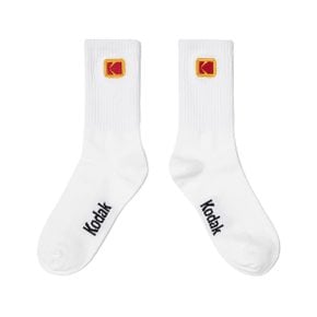 [공식][26SS] 컬러플러스 미니로고 크루 삭스 WHITE