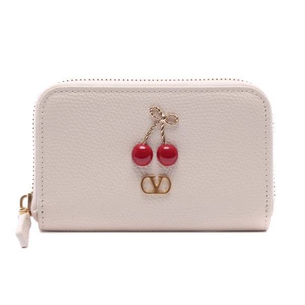 [부산점] 26SS 여성 브이로고 시그니처 지퍼 카드지갑 (8W2P0AX9 WGX I16 26S)