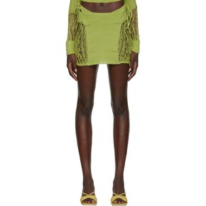 SSENSE 익스클루시브 그린 미니 스커트 MCMS 1 Green