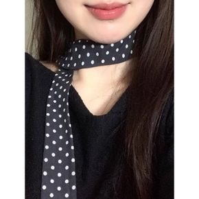 미니 도트 실키 롱 타이 스카프 G6SAC005P _P416980995