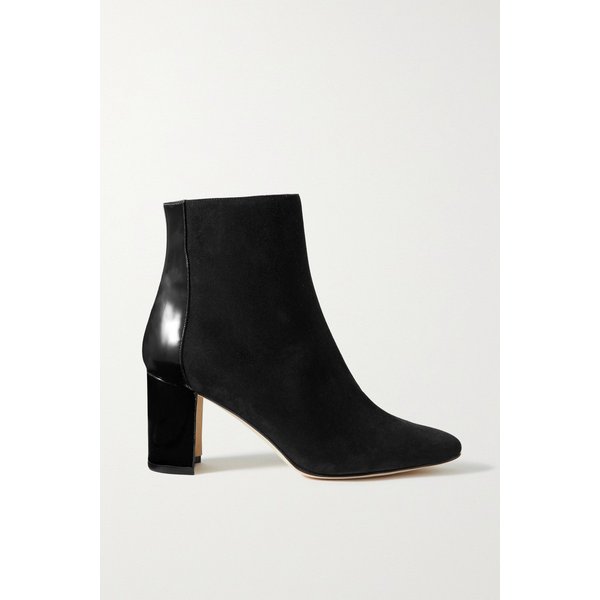 Rosie 70 Patent-leather And Suede Ankle Boots 블랙