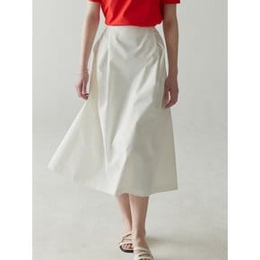 Double Tuck Skirt(White)