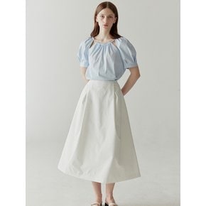 Double Tuck Skirt(White)