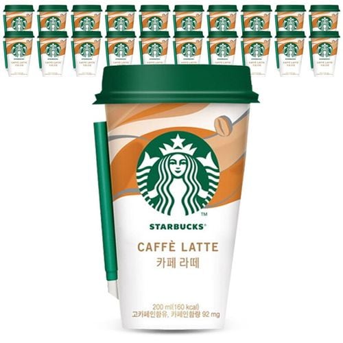 NS홈쇼핑 스타벅스 카페라떼 컵커피 200mlx20컵+아이스포장[35969819]