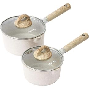 영국 까로떼 프라이팬 CAROTE Saucepan with Lid Nonstick Sauce Pot for Induction Gas and Ele