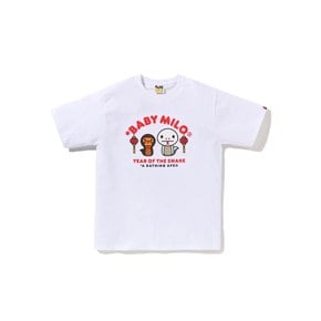 YEAR OF THE SNAKE 베이비 마일로 반팔 티셔츠 002TEL201001F WHITE