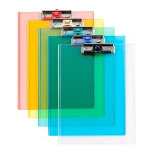 오너클랜 문화 투명 클립보드 A4 F915-72 청색