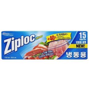 지퍼락 더블지퍼백 냉동(중형15매)