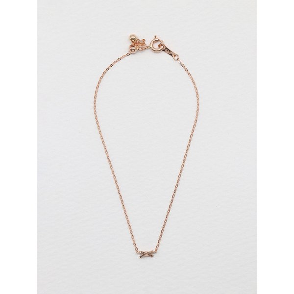 [14K] 미니 리본 펜던트 팔찌