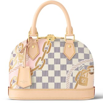 LOUIS VUITTON 24 FW 루이비통 Alma 알마 BB 패드락 키 벨 더블지퍼 숄더백