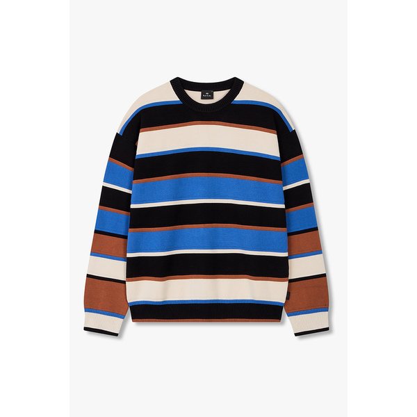 [PS PAUL SMITH] 스트라이프 코튼 니트 풀오버 5735328004000
