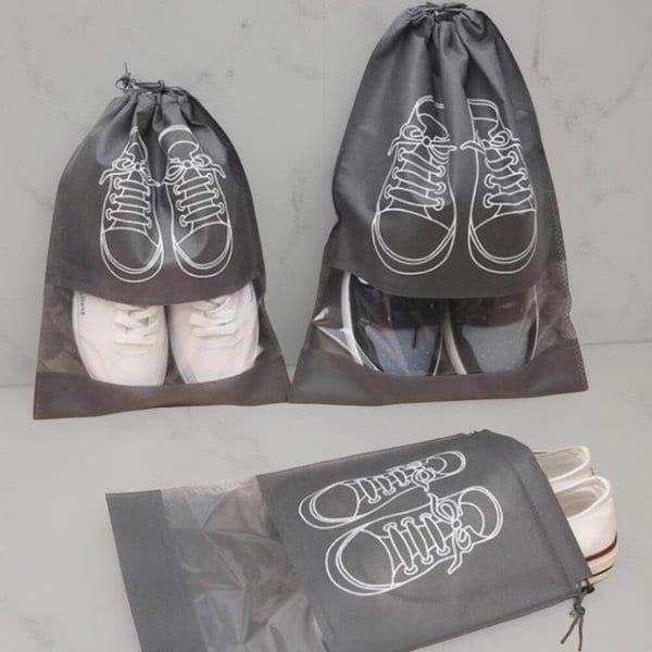 [옷자락] 남녀 공용 여행용 신발 수납 스트랩 슈즈 가방
