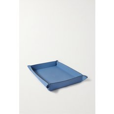 Panama Small Textured-leather Trinket Tray 라이트 블루