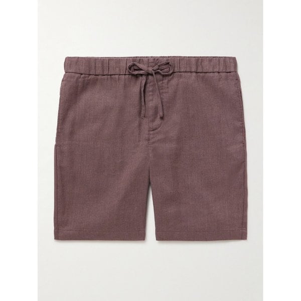 프레스코볼 카리오카 펠리페 스트레이트 린넨 코튼 블렌드 드로우스트링 쇼츠 46376663163008329