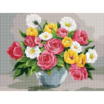  투코비 DIY 보석십자수 30x40 풍요로운 화병 D30-6