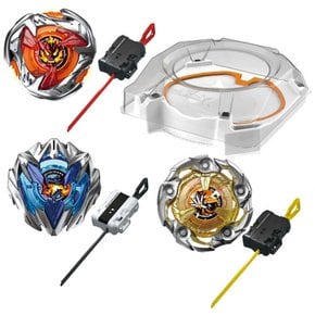 BEYBLADE X X [UX-04 U + UX-02 3-70H] 베이 블레이드 배틀 엔트리 세트 스타터 헬즈 해머 2점