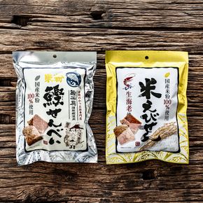 오카다야 센베이 스낵 일본과자 쌀과자 센베 2종 가츠오 / 에비