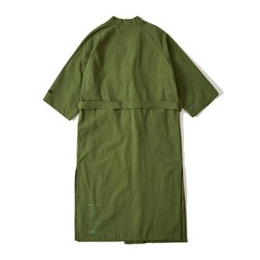 TECH LINEN ROBE OLIVE