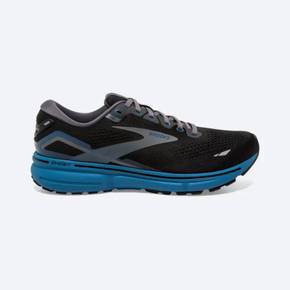 4845146 BROOKS Mens Ghost 15 Running Shoes - D/medium Width In Black/blackened Pearl/blue