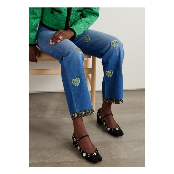 넬코트 30 장식 메리 제인 스웨이드 펌프스 46376663162910384