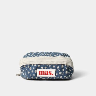 마스마룰즈 Hapoom pencil cosmetic pouch _ Flower navy