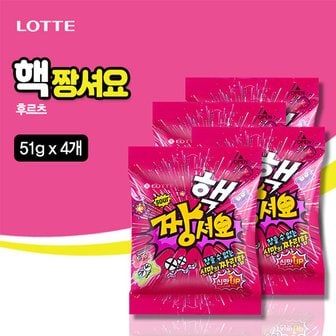 롯데칠성 핵짱셔요 젤리 후르츠(51gx4개)