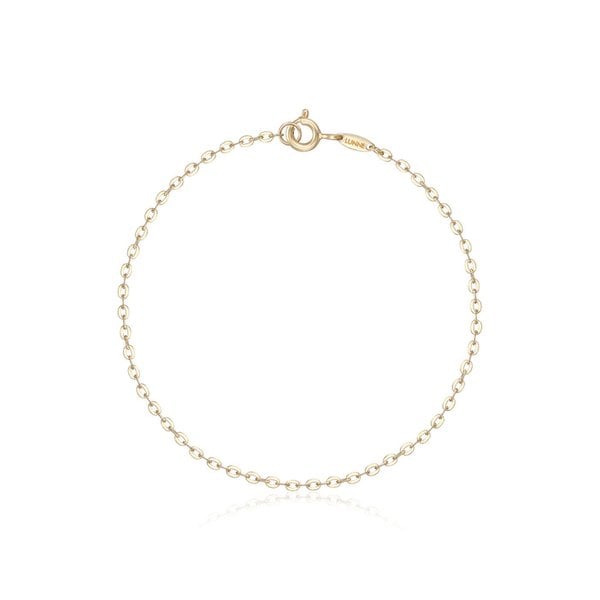 14k 루멘 할로우 체인 팔찌 (14K골드) LFB08