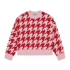 Hound check color sweater_3VHSD104O69B