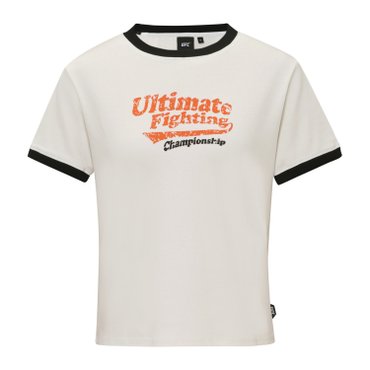 UFC SPORT UFC 우먼스 써니 레귤러핏 반팔 티셔츠 아이보리 U2SSW2239IV