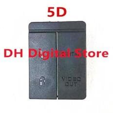 캐논 EOS 용 고품질 고무 문짝 하단 커버 USB HDMI 호환 DC 입력 비디오 출력 5D2 5D3 5D4 6D 7D