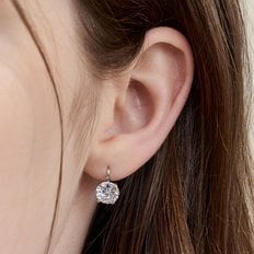 [빌리 츠키 착용]8mm cubic hook earring