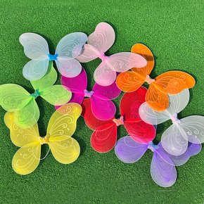 나비 날개머리띠봉 세트 파티 소품 코스프레 요정 마법봉 의상