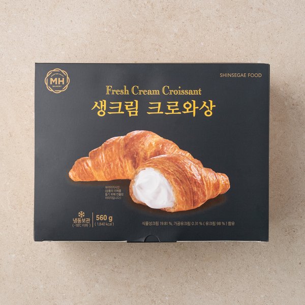 생크림 크로와상 (560g/ 70g*8개)