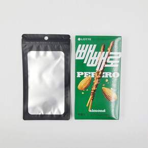 지퍼백(10cm 블랙 X 포장용 반투명 18cm) ZF 컬러