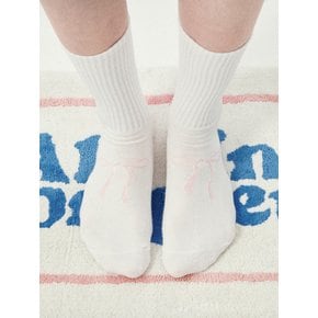 [3 Packs] Ribbon Socks (2 Colors)