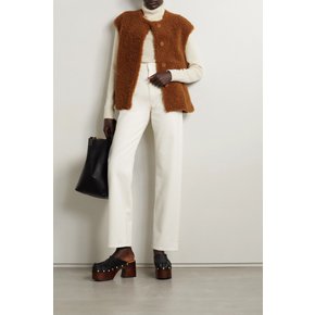 Selene belted shearling vest 브라운 1647597348228382