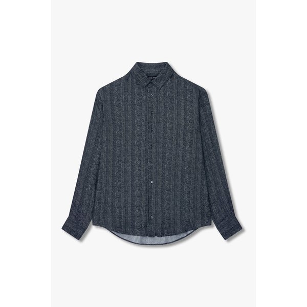 남성 실크 블렌드 롱 슬리브 셔츠 A115303006000
