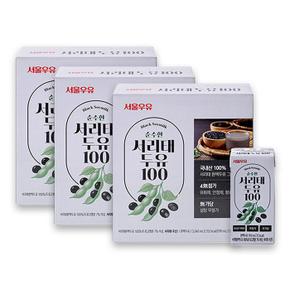 서울우유 국산콩 서리태 두유 100 190ml 48팩-쥐눈이콩 검은콩 약콩 두유 (S46106792)