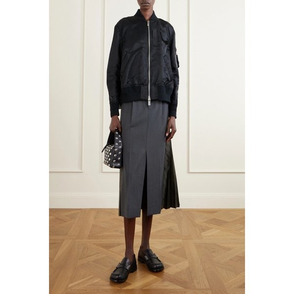 플리츠 패디드 쉘 봄버 재킷 46376663162984900