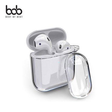 BOB 에어팟 키링홀더 클리어 하드케이스 AirPods Pro 1세대 2세대 3세대 프로